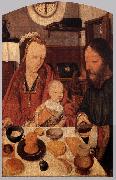 The Holy Family at Table ag MOSTAERT, Jan